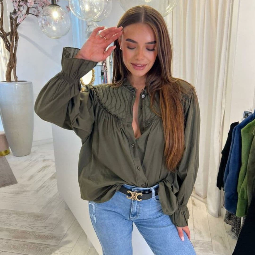 Relaxed Fit Women's Blouse with Long Sleeves - Nocini