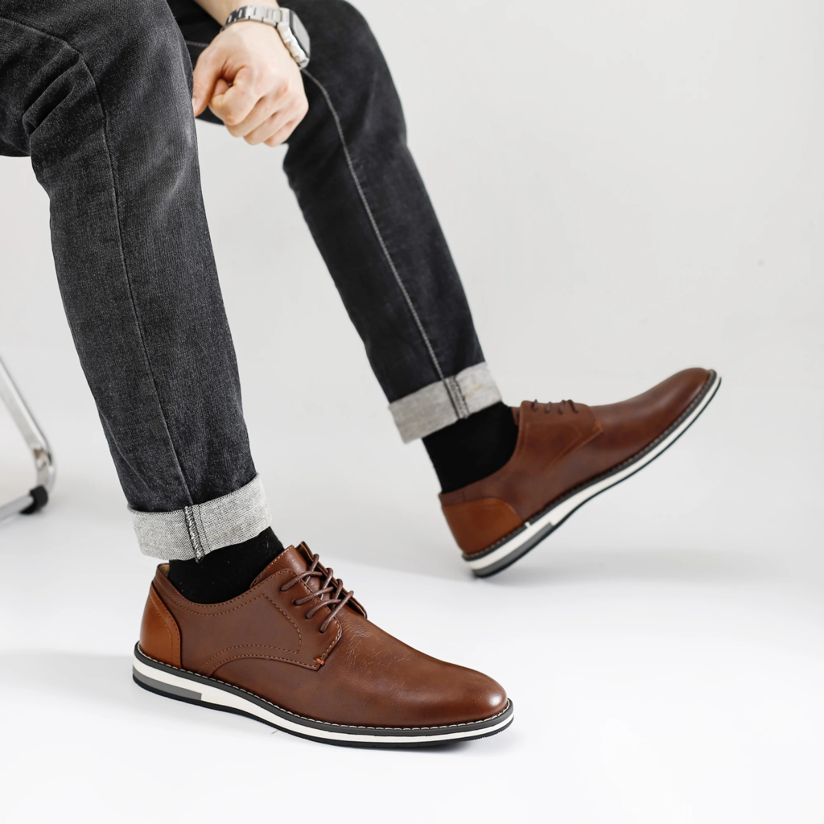 Classic Men's Leather Smart Dress Shoes