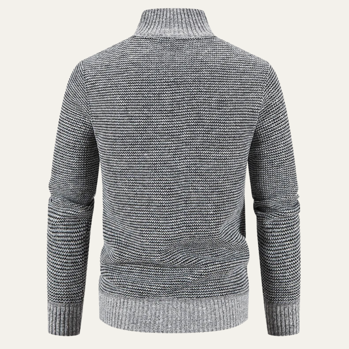 Warm Men's Quilted Bomber Jacket with Fleece Sleeves