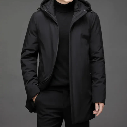Waterproof Men's Slim Fit Insulated Hooded Coat