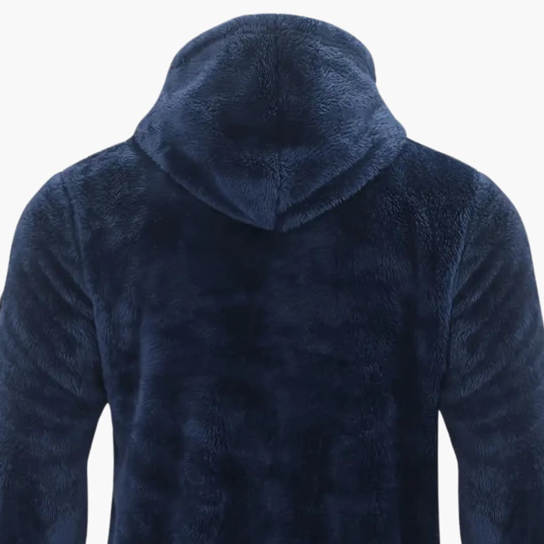Men's Fleece Zip Up Long Sleeve Jacket