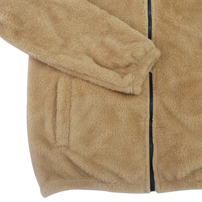 Warm Men's Fleece Zip Up Hooded Jacket