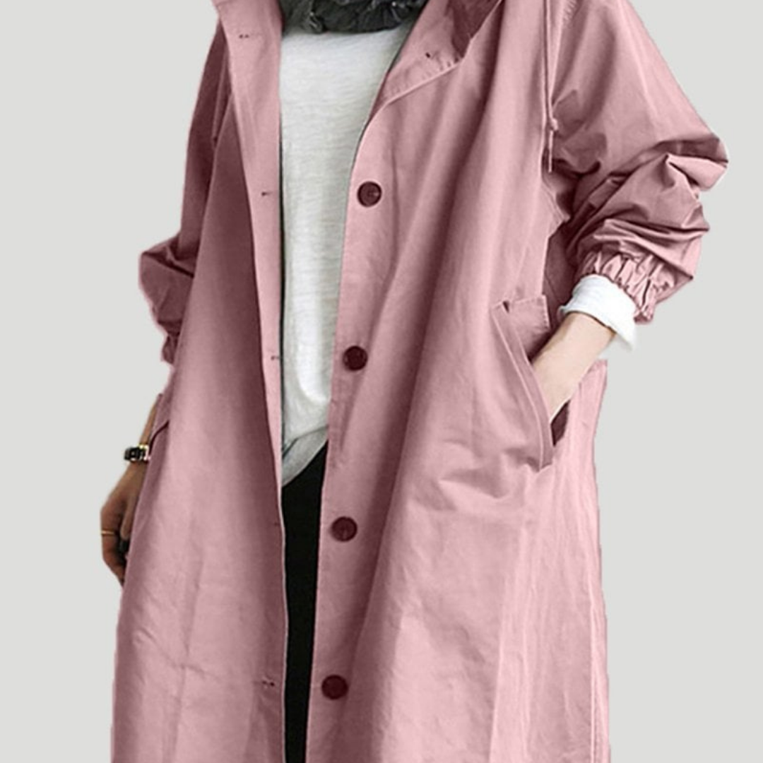 Timeless Women's Double Breasted Hooded Coat