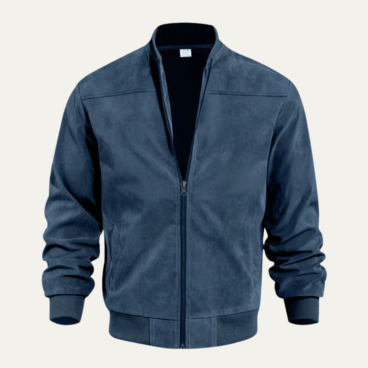 Classic Brown Leather Bomber Jacket for Men - Nocini