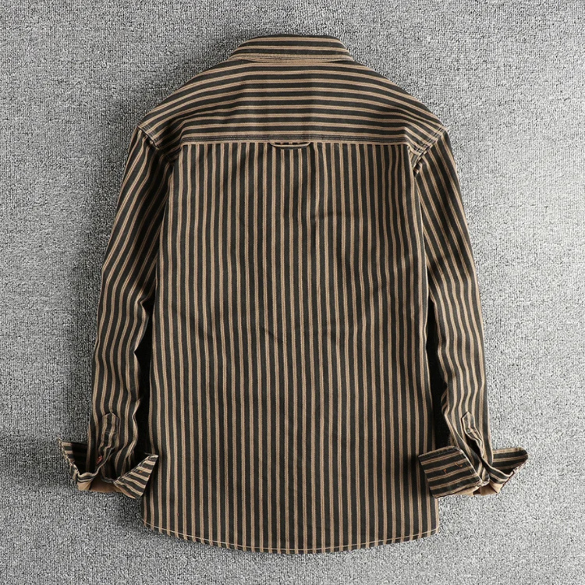 Classic Men's Striped Button Down Casual Shirt