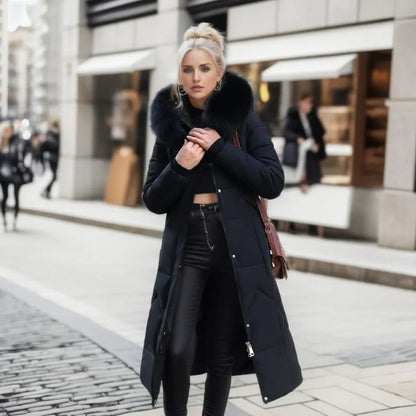 Warm Women's Quilted Down Parka Jacket