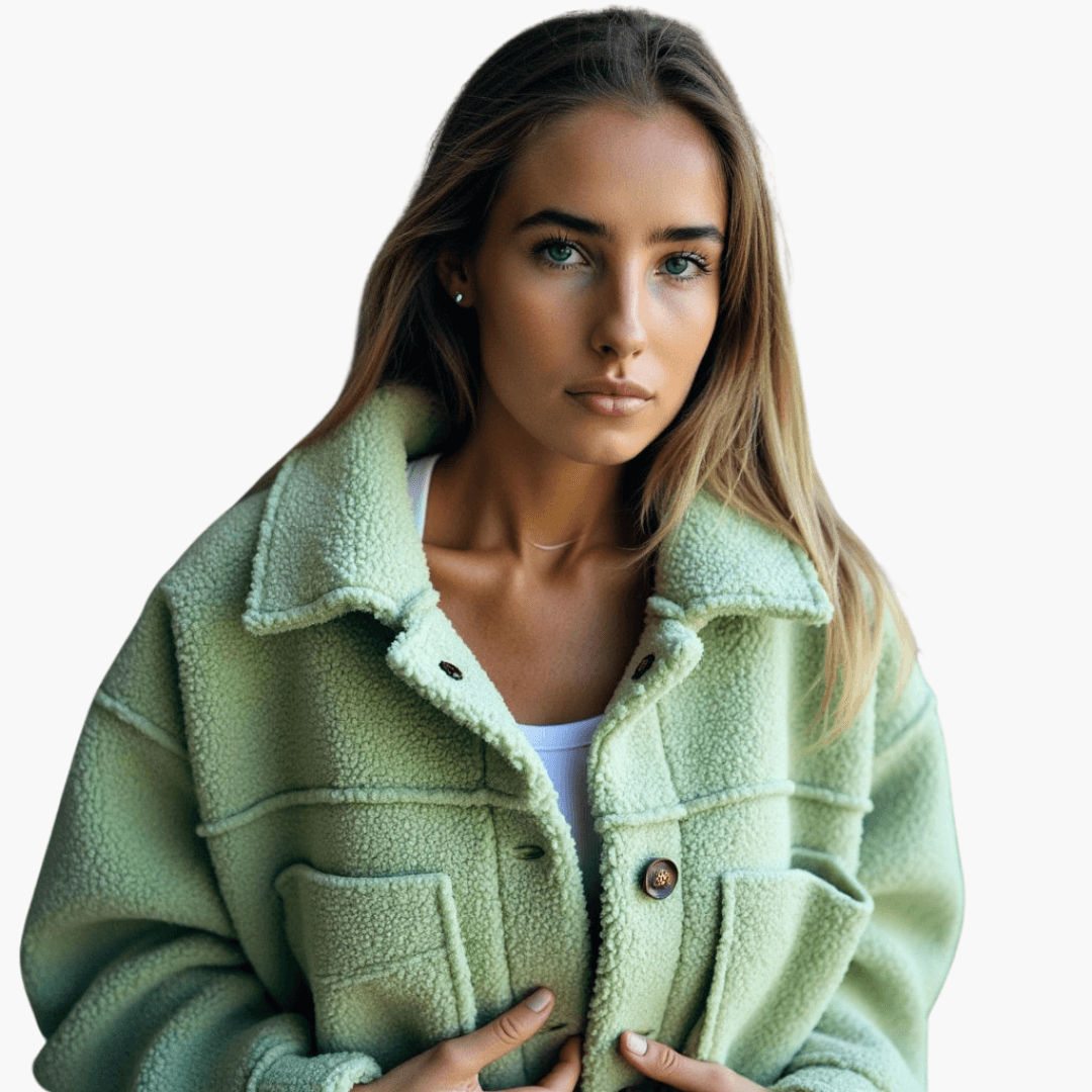 Soft Women's Button Fleece Coat