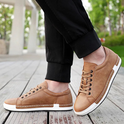 Stylish Vintage Mens Leather Lace Shoes