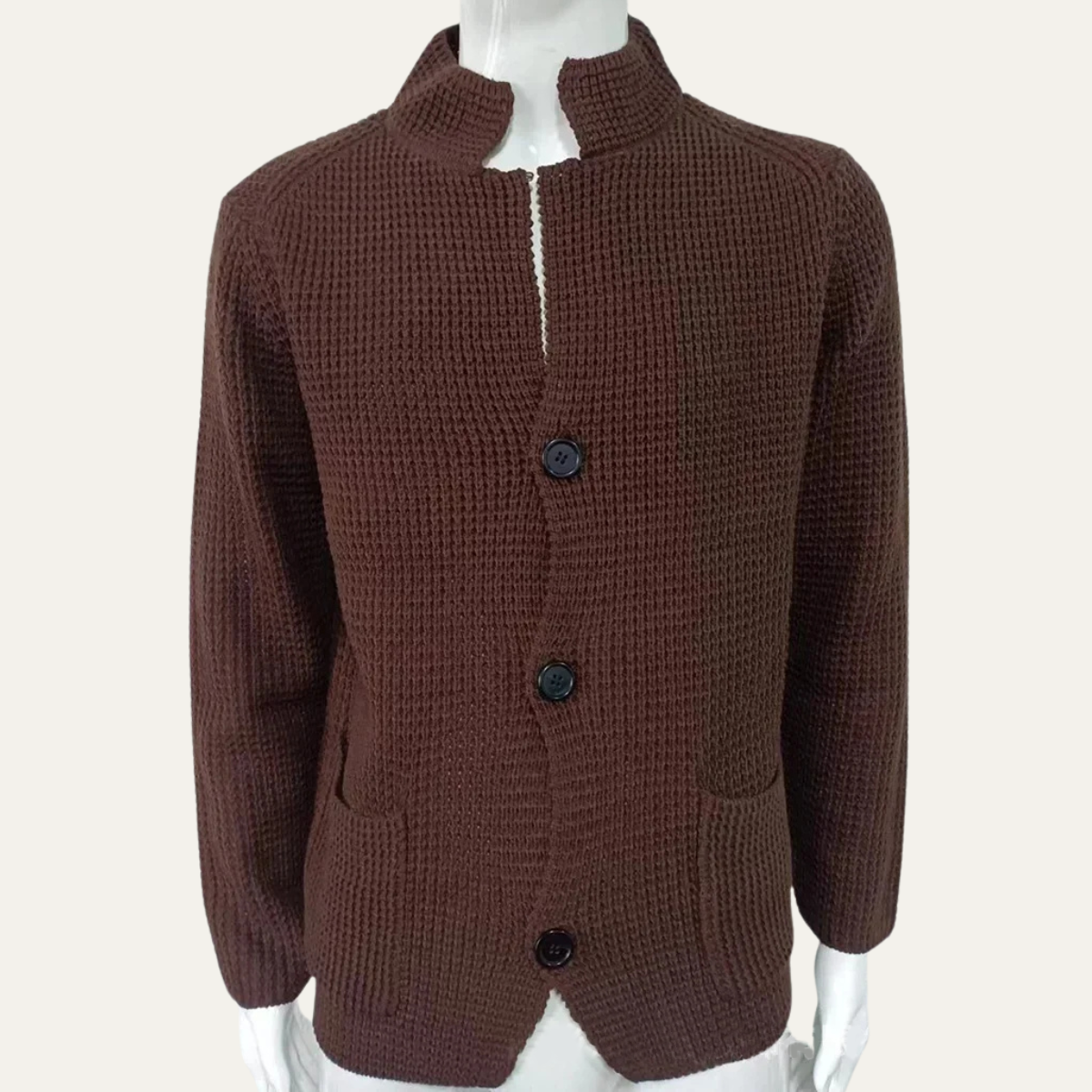 Classic Men's Knit Button Front Cardigan Sweater