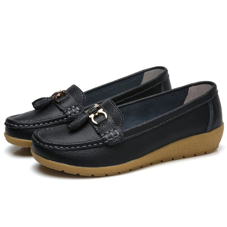 Comfortable Perforated Ballet Shoes for Ladies