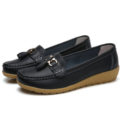 Comfortable Perforated Ballet Shoes for Ladies
