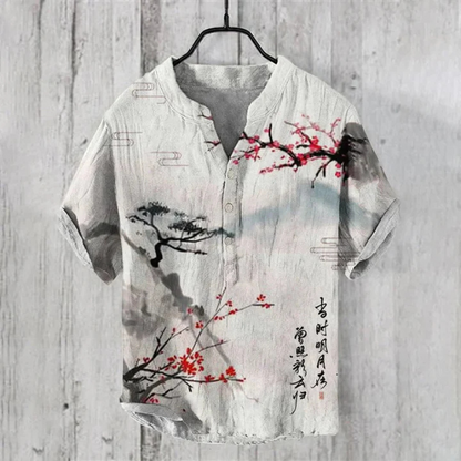 Casual Men's Short Sleeve Breathable Graphic Tee