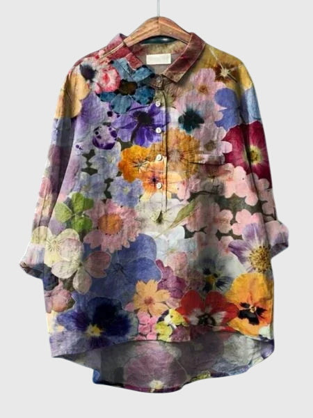 Pretty Floral Lightweight Women's Blouse