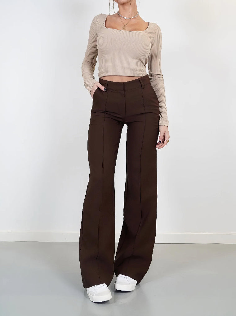 Ladies Comfortable Flared Leg Pants