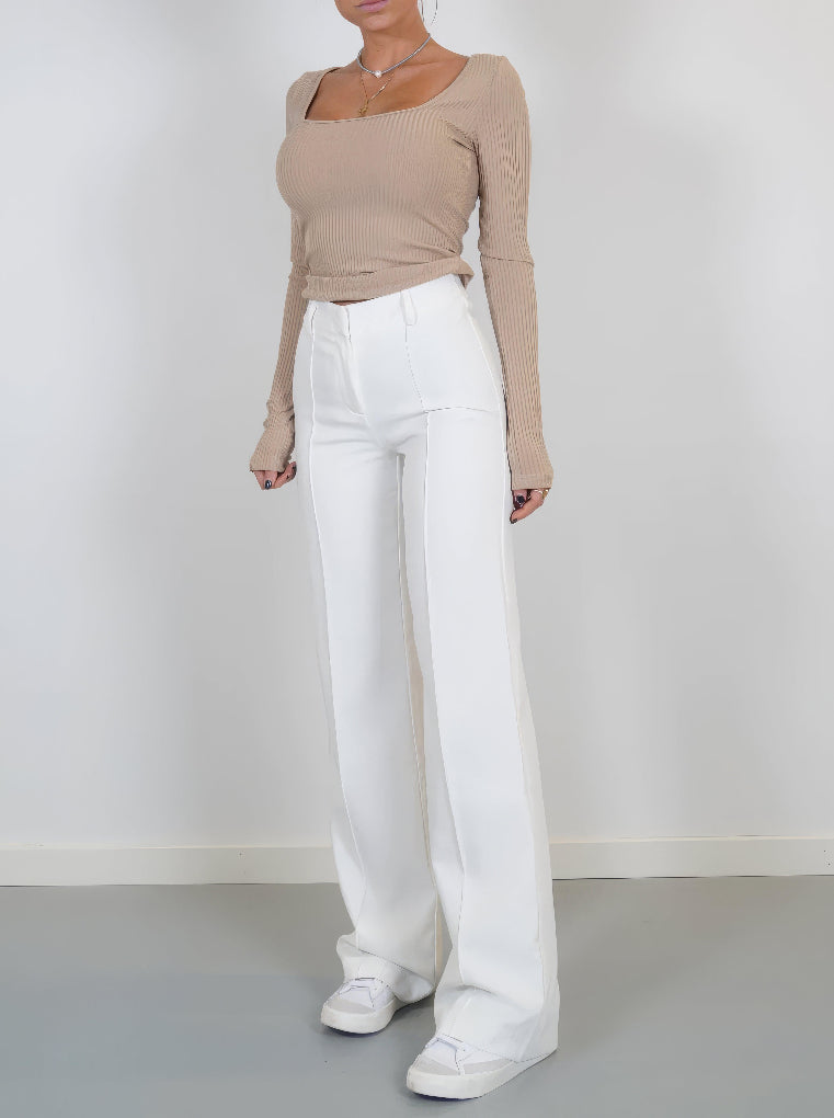 Ladies Comfortable Flared Leg Pants