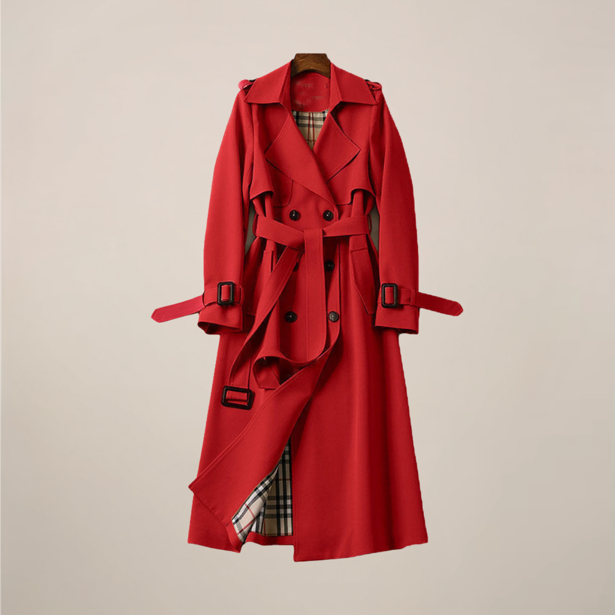 Timeless Belted Long Trench Coat