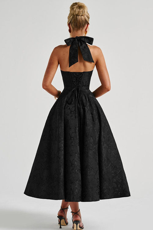 Elegant V-Neck Sleeveless Maxi Evening Dress