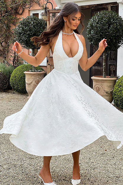 Elegant V-Neck Sleeveless Maxi Evening Dress