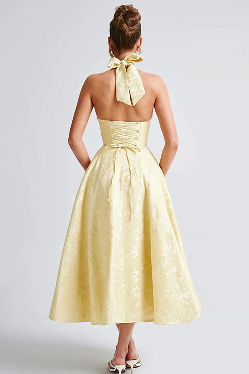 Elegant V-Neck Sleeveless Maxi Evening Dress