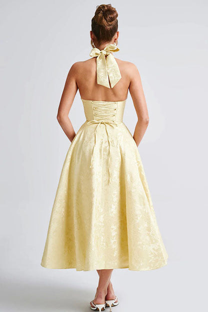 Elegant V-Neck Sleeveless Maxi Evening Dress