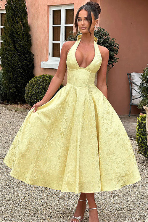 Elegant V-Neck Sleeveless Maxi Evening Dress