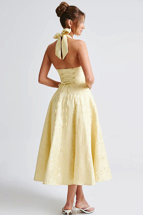 Elegant V-Neck Sleeveless Maxi Evening Dress