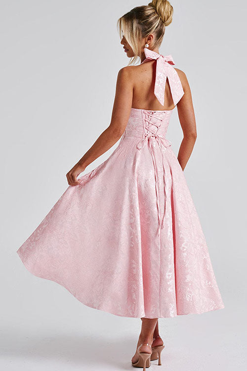 Elegant V-Neck Sleeveless Maxi Evening Dress