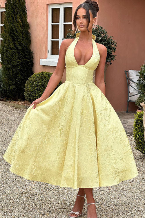 Elegant V-Neck Sleeveless Maxi Evening Dress