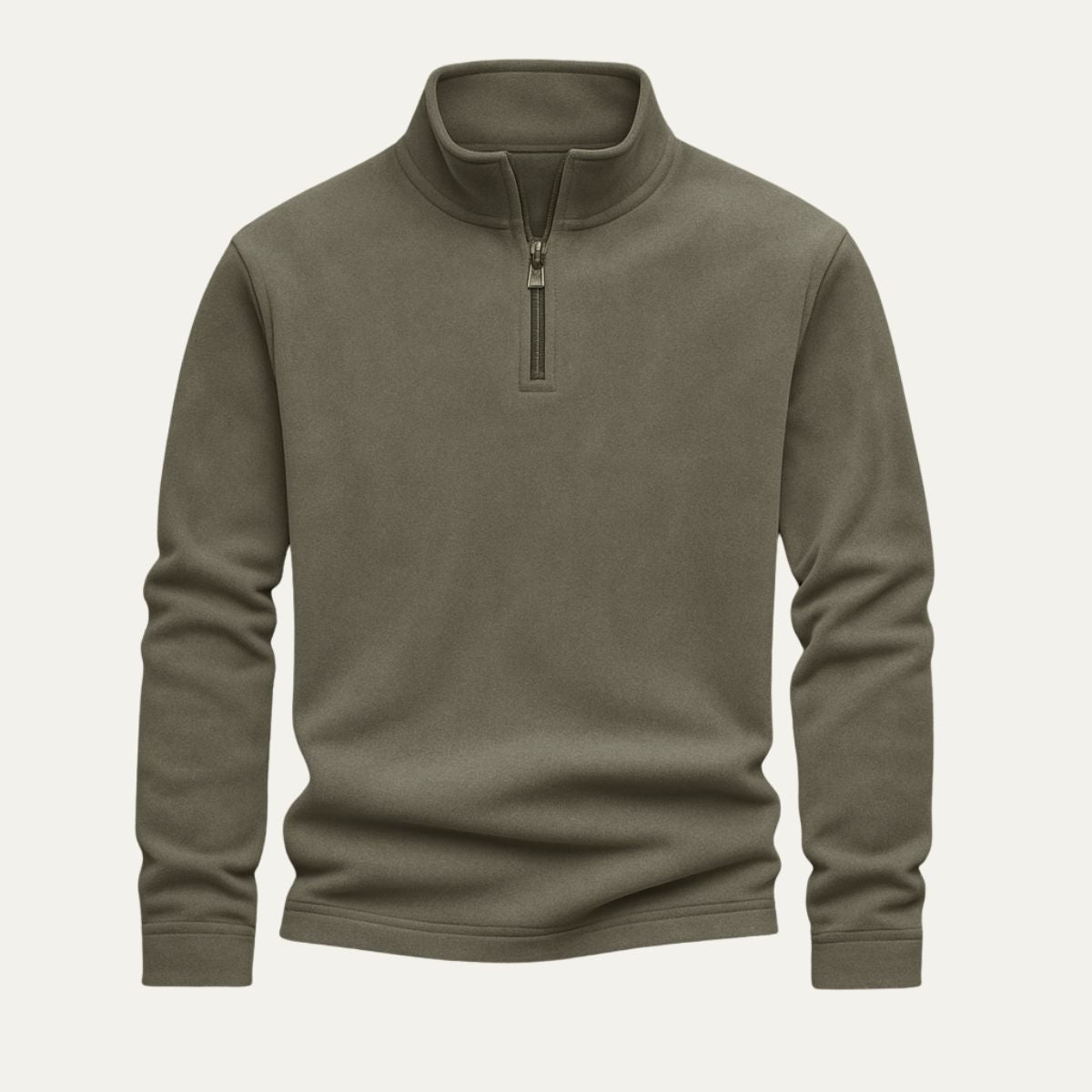 Warm Mens Fleece Quarter Zip Sweater