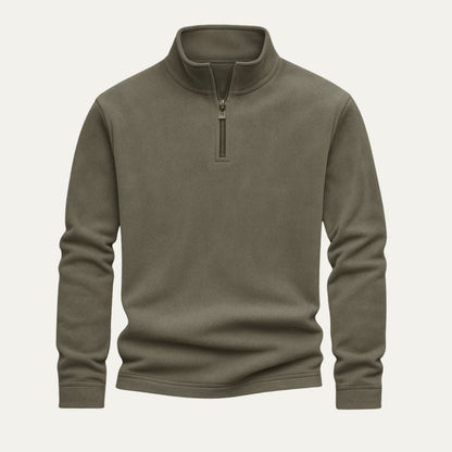 Warm Mens Fleece Quarter Zip Sweater