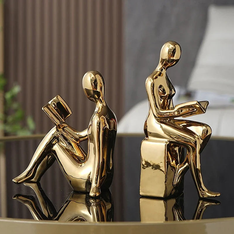 Sleek Silver Bookends With Shiny Decorative Detail - Nocini