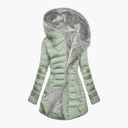 Soft Women's Parka Jacket for Cold Weather - Olytrend