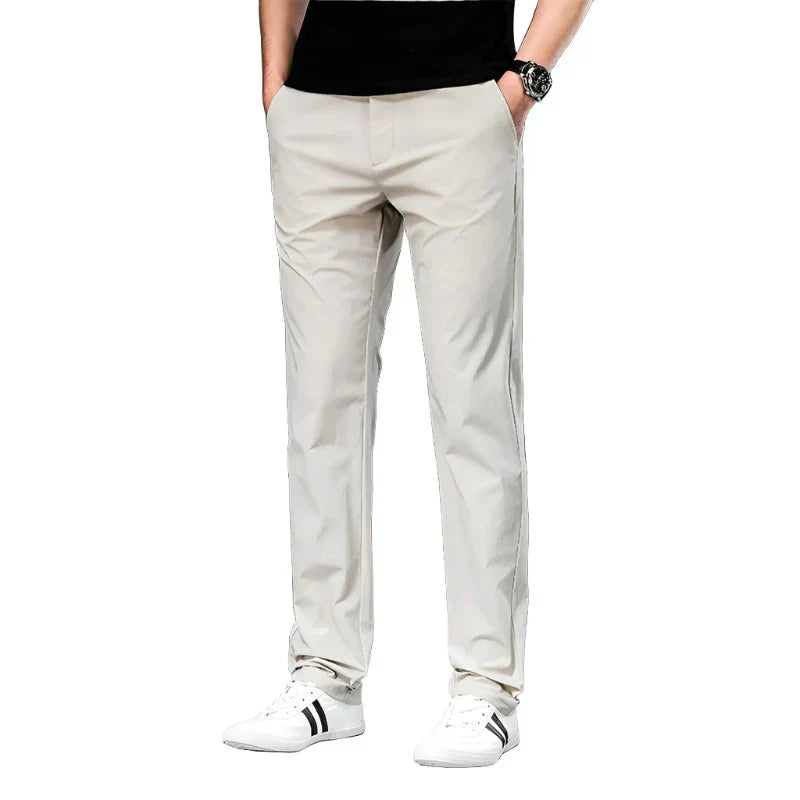 Slim Fit Chino Trousers - Olytrend