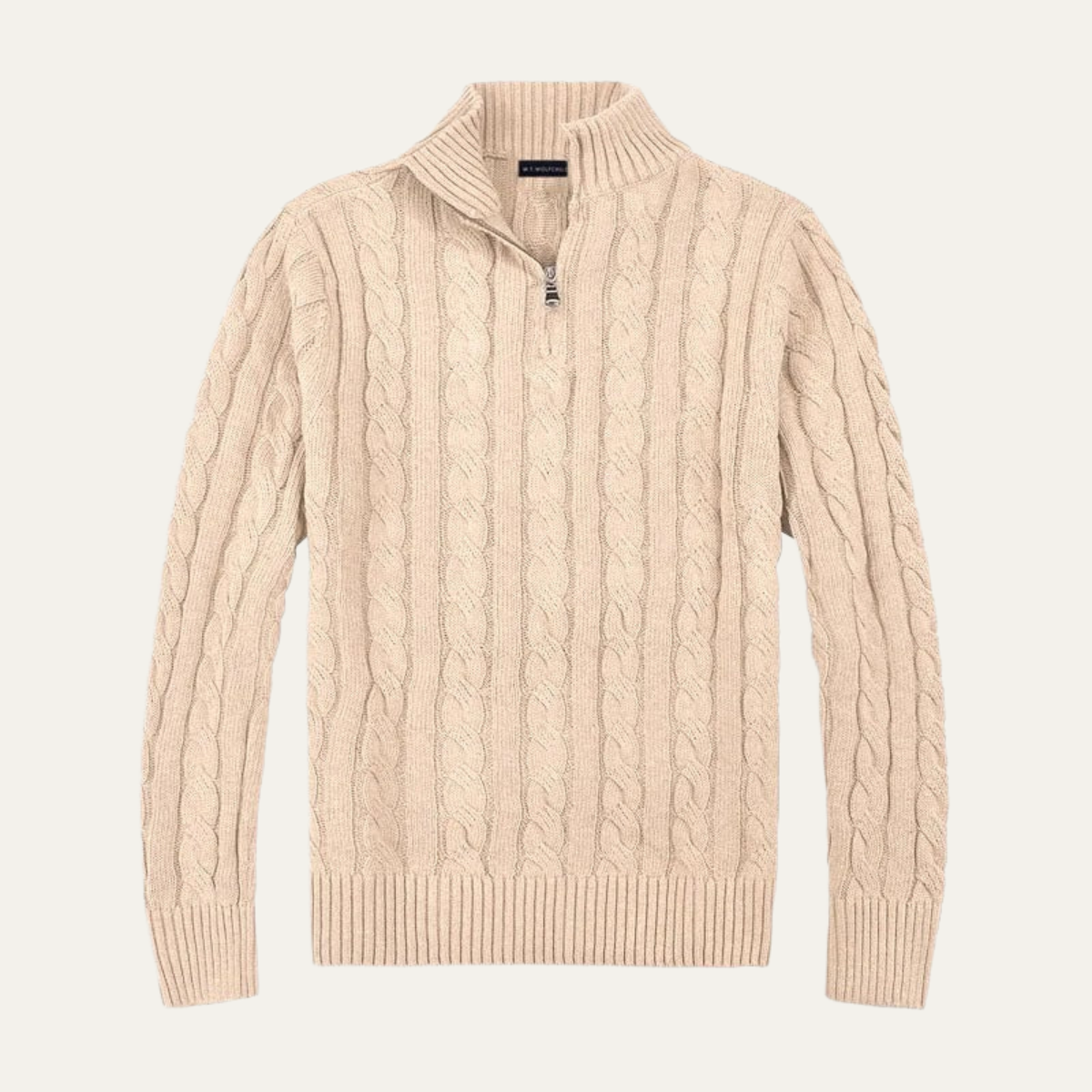 Luxury Merino Wool Men's Half Zip Sweater - Nocini
