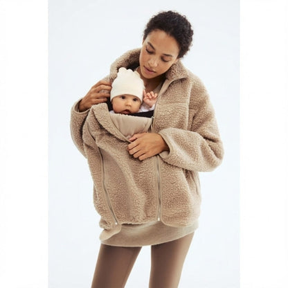 Large Fuzzy Parka Jacket for Women - Soft Warm Coat - Nocini