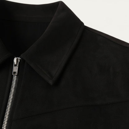 Luxury Suede Bomber Jacket For Men