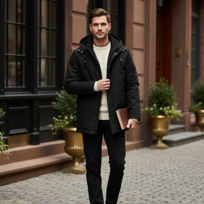 Waterproof Mens Parka Coat with Hood