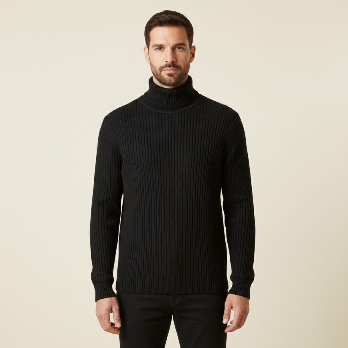 Classic Men's Crew Neck Wool Knit Sweater