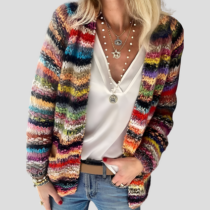 Cozy Multi Colored Sweater - Olytrend