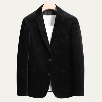 Warm Plaid Men's Flannel Blazer Jacket