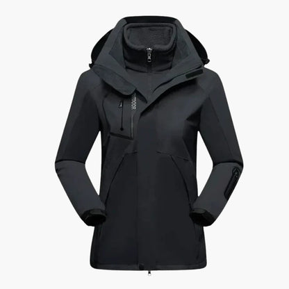 Waterproof Women's Snow Jacket with Zip - Olytrend