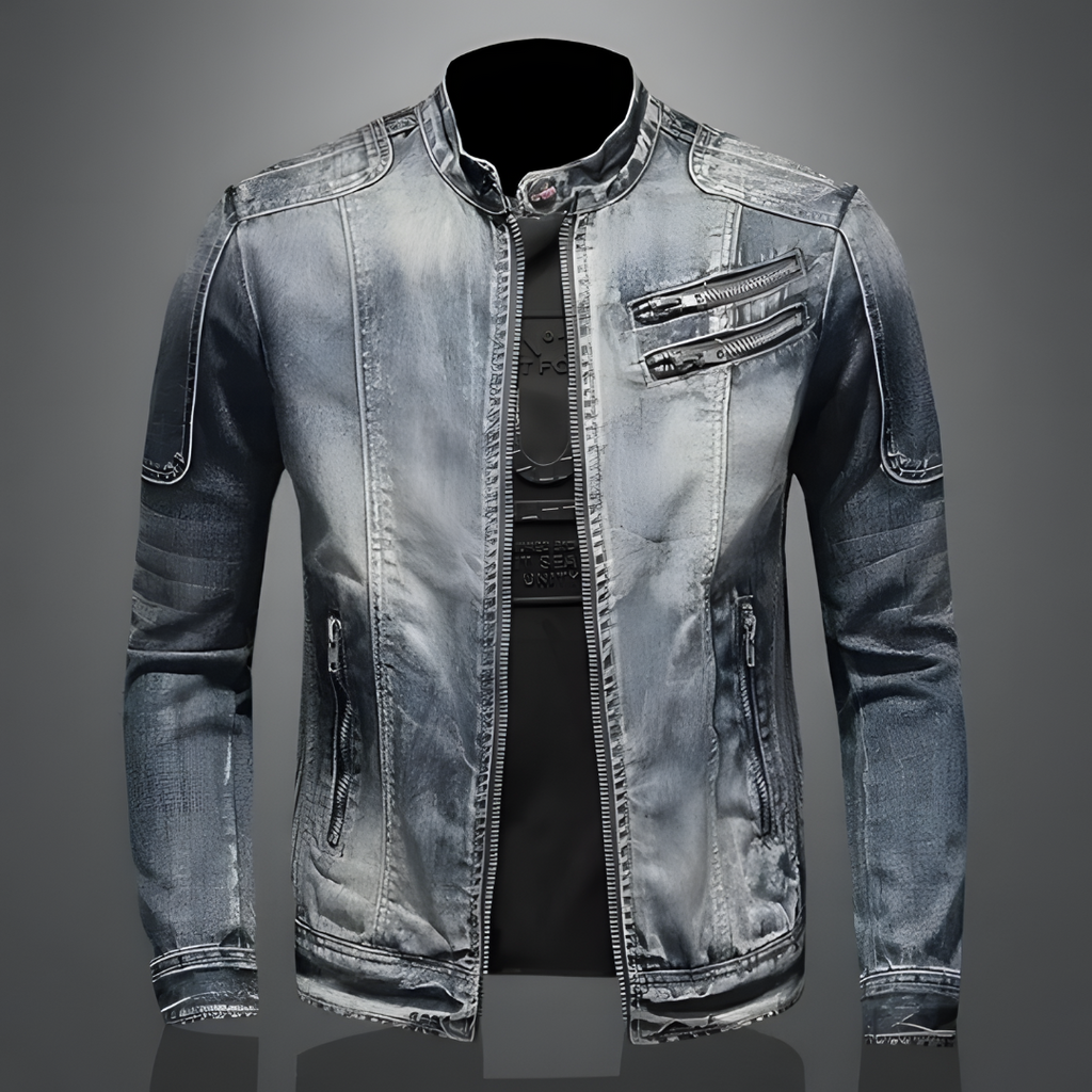 Classic Blue Jean Jacket for Men - Olytrend