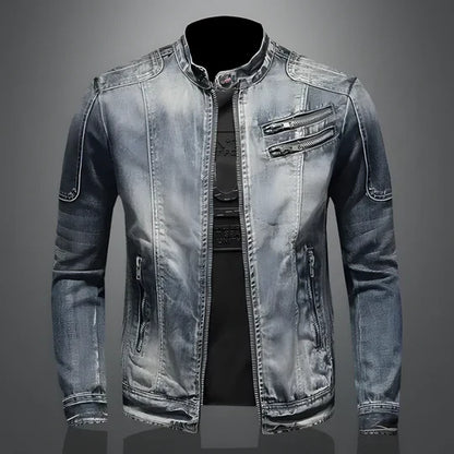 Classic Mens Denim Jacket Comfortable Rugged Style