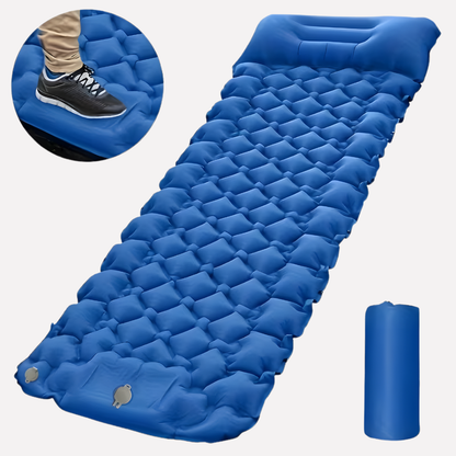 Portable Air Sleeping Pad with Built-In Pump