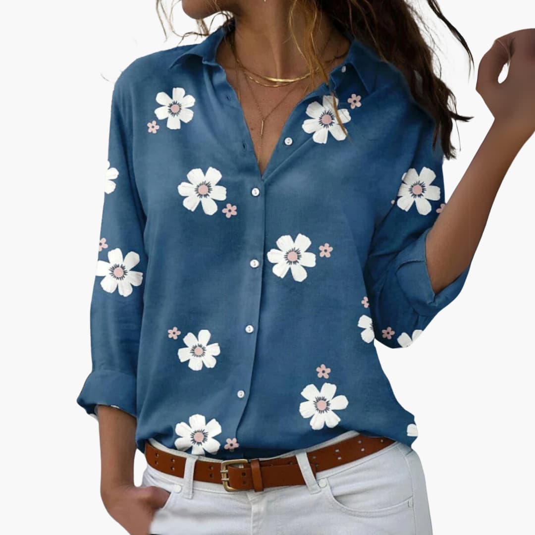 Pretty Floral Top for Women Summer Wear