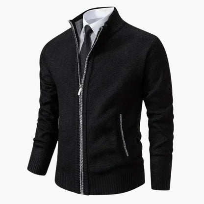 Men's Cozy Zip Up Ribbed Jacket