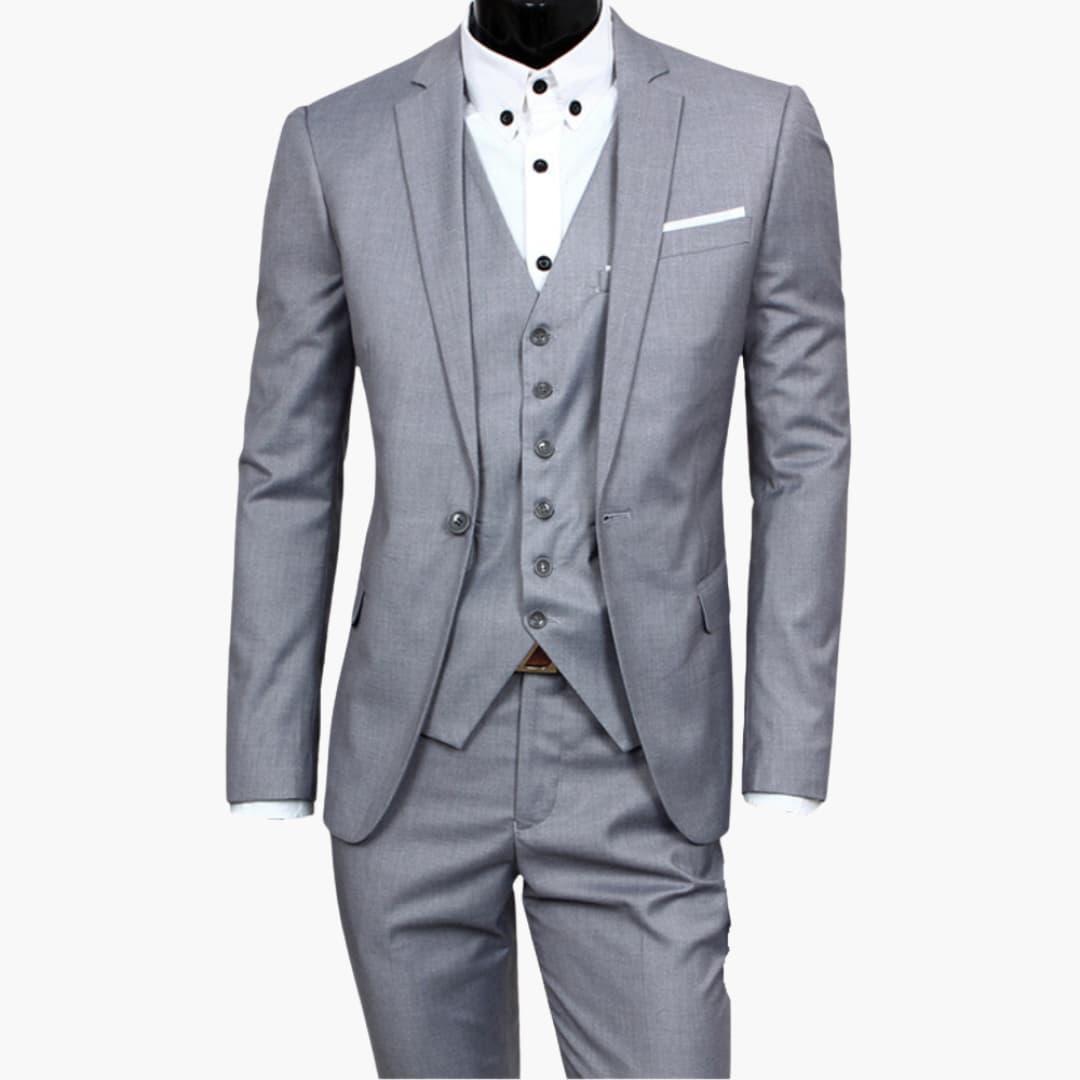 Classic Tailored 3 Piece Business Suit