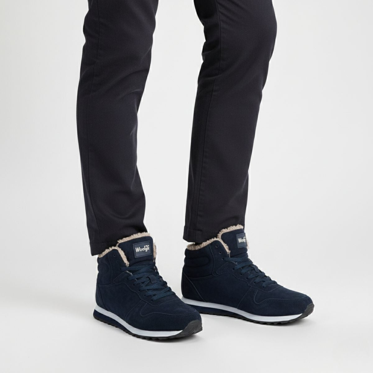 Comfortable Men's Insulated Fleece Ankle Boots