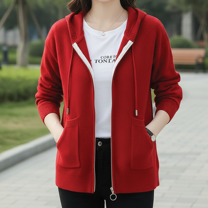 Warm Wool Pullover Hooded Jacket - Nocini