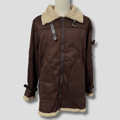 Brown Leather Motorcycle Jacket - Olytrend